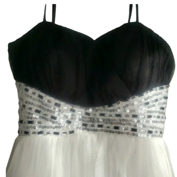 Deb Y2k Bead & Sequins Embellishment  Mini Dress Size 3/4 - Picture 8 of 14